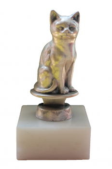 Metallfigur Katze
